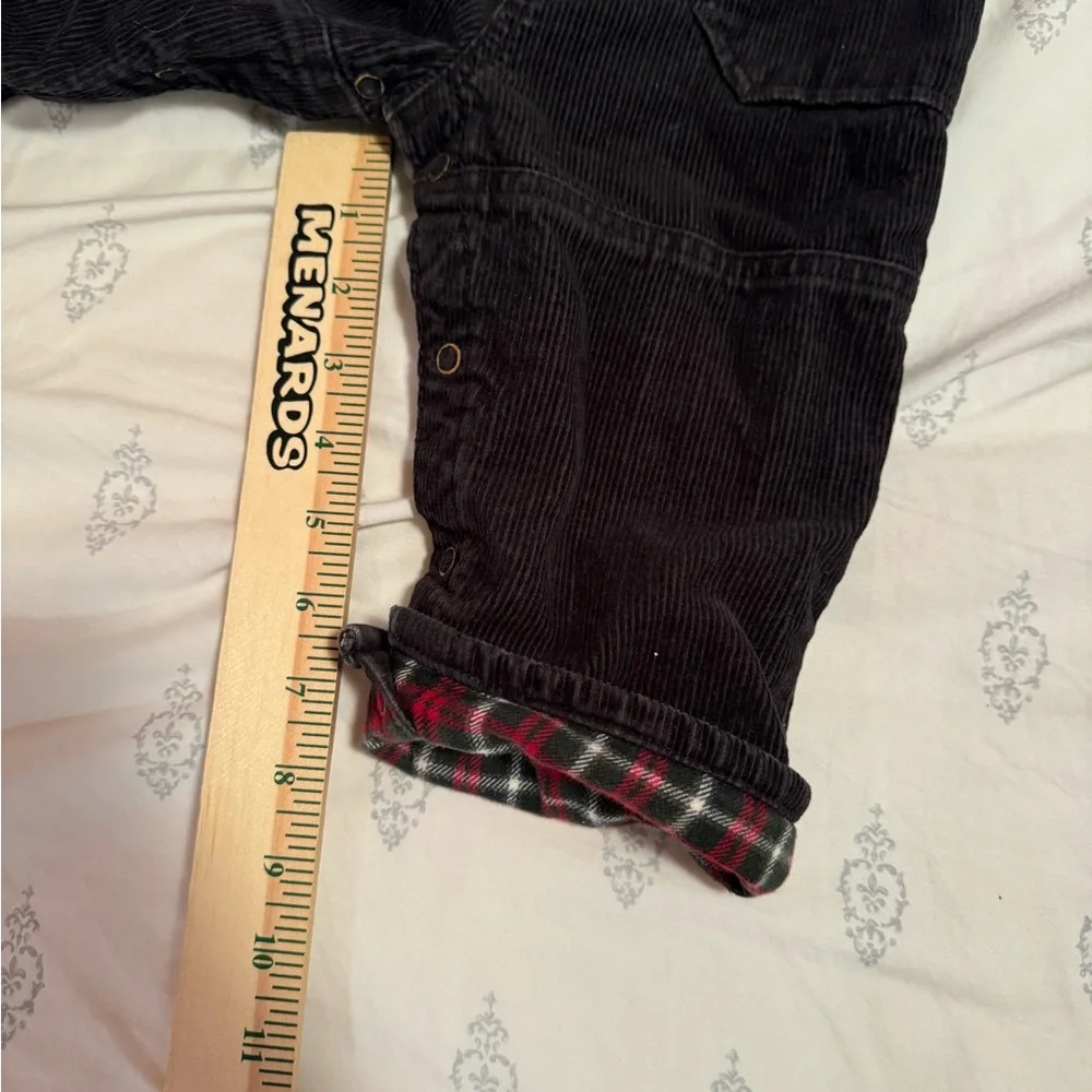 Oshkosh B'gosh Corduroy lined Overalls Unisex Boy Girl size 12 months‎ black